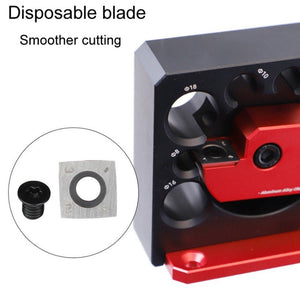 RUITOOL 8pcs / Set Adjustable 8 - Hole Drill Rounders Woodworking DIY Tools, Red And Black, Silver And Red - laboratorydeal