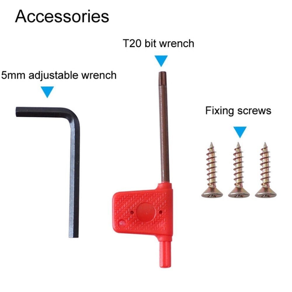 RUITOOL 8pcs / Set Adjustable 8 - Hole Drill Rounders Woodworking DIY Tools, Red And Black, Silver And Red - laboratorydeal