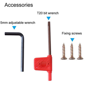 RUITOOL 8pcs / Set Adjustable 8 - Hole Drill Rounders Woodworking DIY Tools, Red And Black, Silver And Red - laboratorydeal