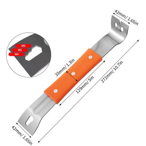 RUITOOL Stainless Steel Pry Bar Multi - Purpose Scraper Woodworking Decoration Non - Slip Nailer - laboratorydeal