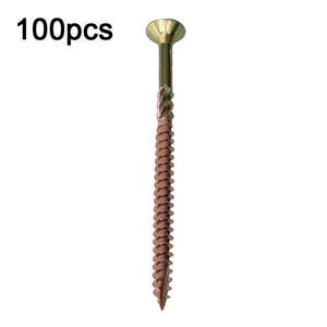 RUITOOL T25 100pcs Woodworking Screws Torx Self Tapping Screws, 5 x 80mm, 4.5 x 60mm, 4.5 x 45mm, 4.5 x 35mm - laboratorydeal