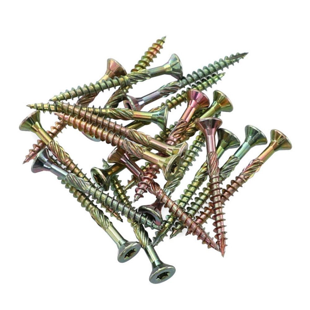 RUITOOL T25 100pcs Woodworking Screws Torx Self Tapping Screws, 5 x 80mm, 4.5 x 60mm, 4.5 x 45mm, 4.5 x 35mm - laboratorydeal