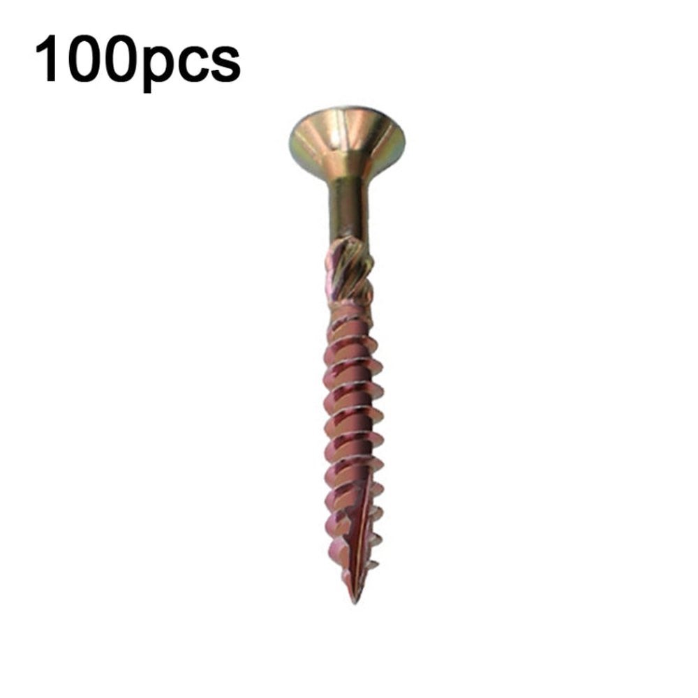 RUITOOL T25 100pcs Woodworking Screws Torx Self Tapping Screws, 5 x 80mm, 4.5 x 60mm, 4.5 x 45mm, 4.5 x 35mm - laboratorydeal