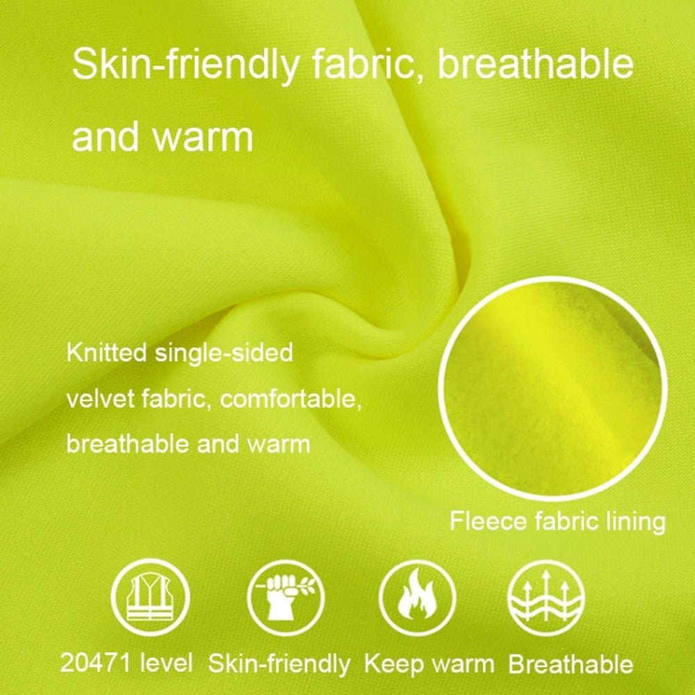 Reflective Hooded Zipper Sweatshirt Outdoor Sports Fleece Reflective Clothing, S, M, L, XL, XXL - laboratorydeal