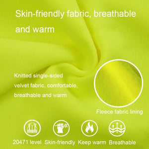 Reflective Hooded Zipper Sweatshirt Outdoor Sports Fleece Reflective Clothing, S, M, L, XL, XXL - laboratorydeal