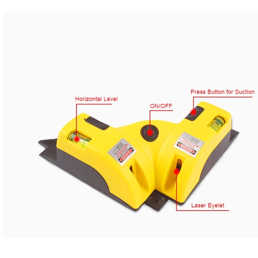 Right Angle 90 Degree Laser Level Cross Line Tiling Leveling Laser Beam Measurement Tool, 90 Degree Laser Tool