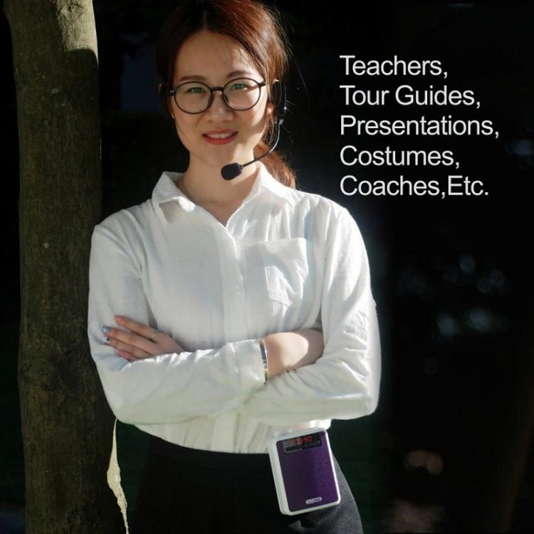 Rolton K300 Portable Voice Amplifier Supports FM Radio/MP3, Purple, Green, Black, Orange - laboratorydeal