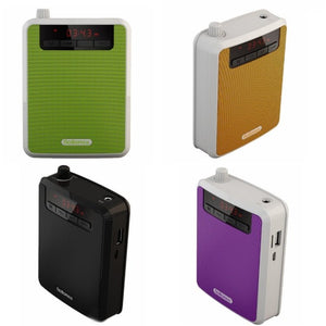 Rolton K300 Portable Voice Amplifier Supports FM Radio/MP3, Purple, Green, Black, Orange - laboratorydeal
