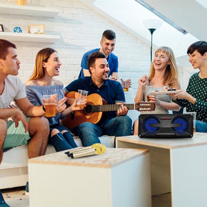 SDRD SD - 301 2 in 1 Family KTV Portable Wireless Live Dual Microphone + Bluetooth Speaker - laboratorydeal