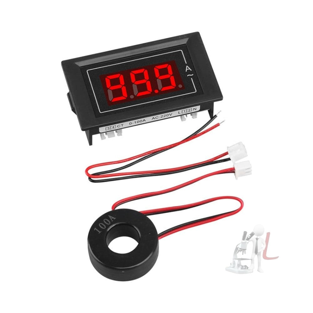 SINOTIMER D85-5035A Small Single Phase AC Digital Ammeter With Transformer, D85-5035A