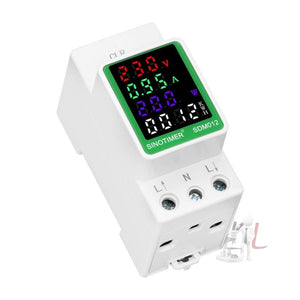 SINOTIMER DIN Rail AC Digital Display Current Voltage Power Electricity Multi-Function Tester, SDM012-2, SDM012-1, SDM012-RS485