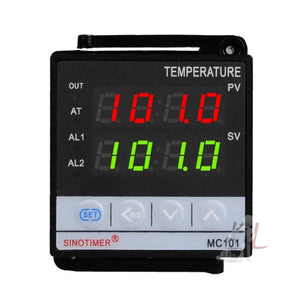 SINOTIMER MC101 Universal Input Short Case PID Intelligent Temperature Controller Meter Heating Cooling Relay SSR Solid State Output, MC101