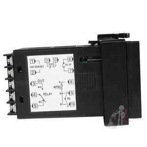 SINOTIMER MC101 Universal Input Short Case PID Intelligent Temperature Controller Meter Heating Cooling Relay SSR Solid State Output, MC101