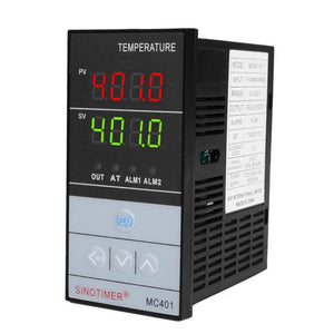 SINOTIMER MC401 Universal Input Short Case PID Intelligent Temperature Controller Meter Heating Cooling Relay SSR Solid State Output, MC401
