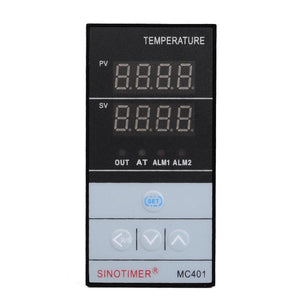 SINOTIMER MC401 Universal Input Short Case PID Intelligent Temperature Controller Meter Heating Cooling Relay SSR Solid State Output, MC401