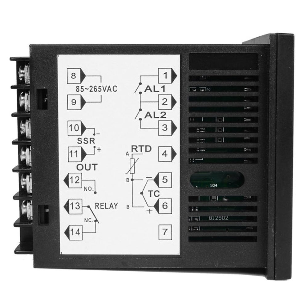 SINOTIMER MC701 Universal Input Short Case PID Intelligent Temperature Controller Meter Heating Cooling Relay SSR Solid State Output, MC701