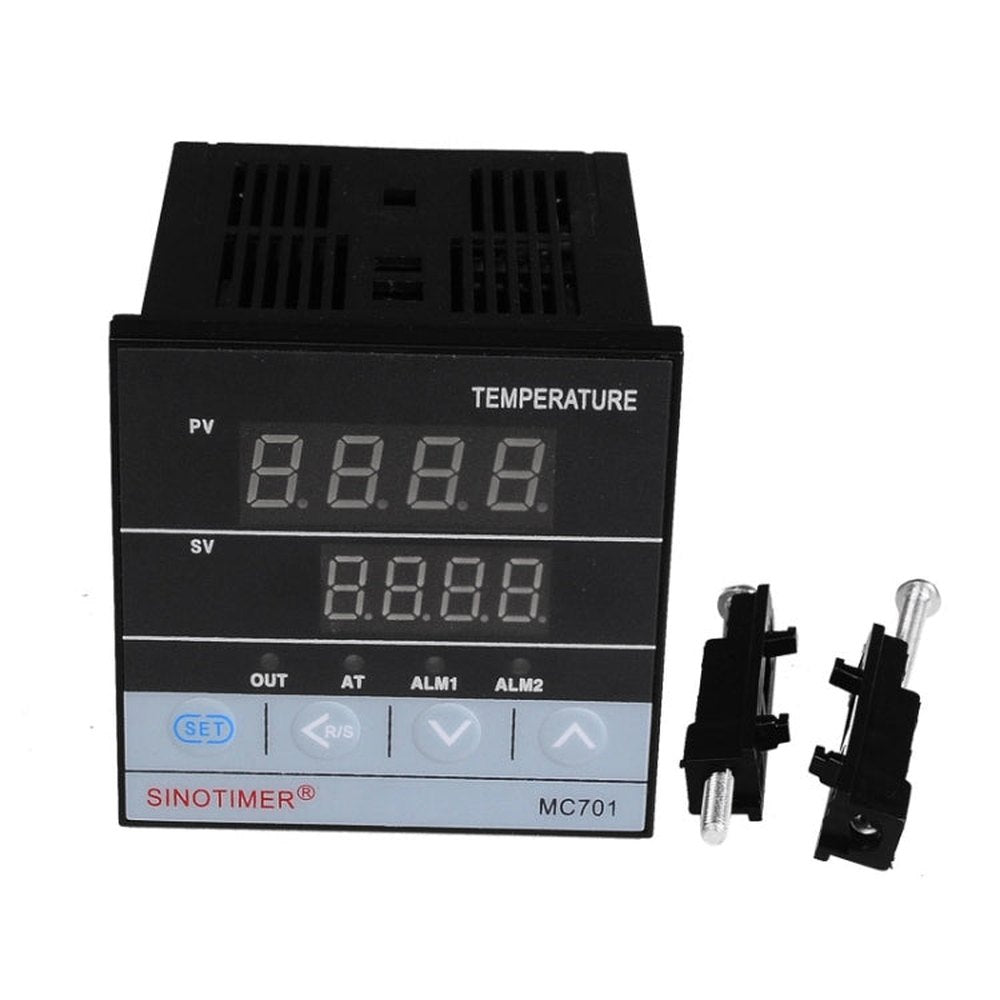 SINOTIMER MC701 Universal Input Short Case PID Intelligent Temperature Controller Meter Heating Cooling Relay SSR Solid State Output, MC701