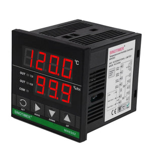 SINOTIMER MH0302 Intelligent High Precision Temperature Humidity Controller Digital Display Temperature and Humidity Meter, MH0302
