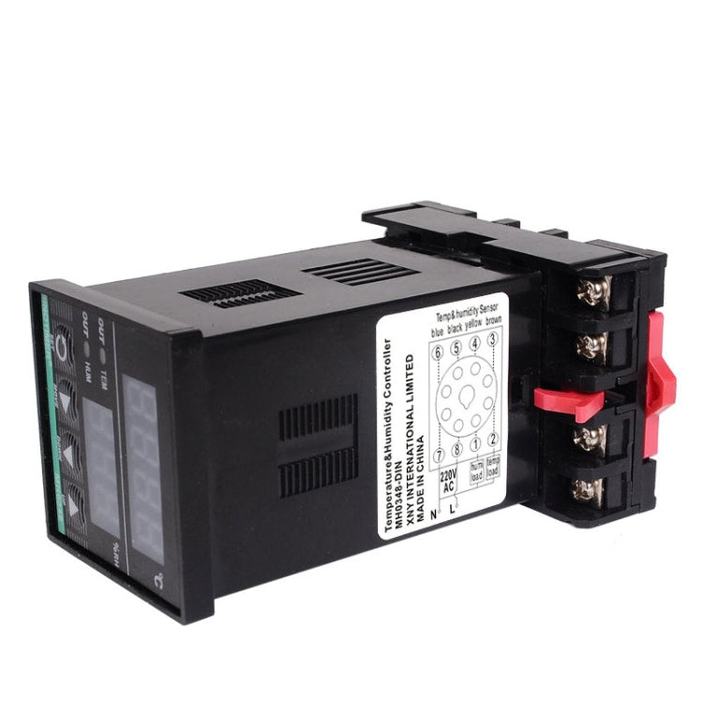SINOTIMER MH0348-DIN Intelligent High-Precision Temperature Humidity Controller Guide Rail Installation, MH0348-DIN