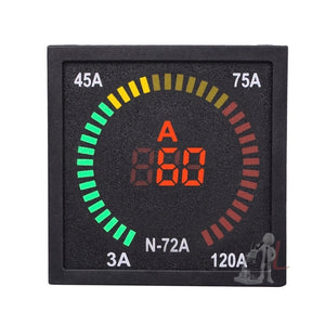 SINOTIMER N-72A AC Current Signal Indicator Square Turntable LED Digital Ammeter, N-72A