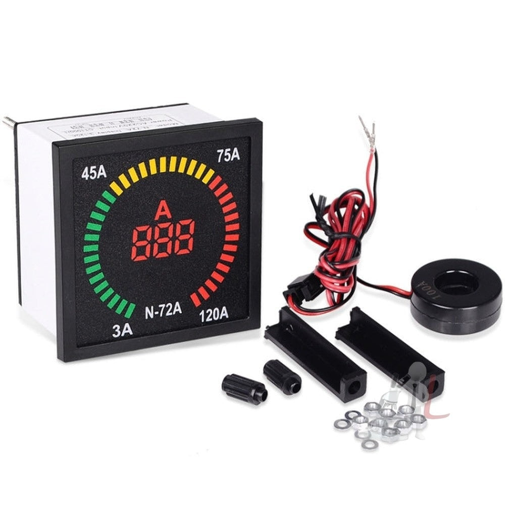 SINOTIMER N-72A AC Current Signal Indicator Square Turntable LED Digital Ammeter, N-72A
