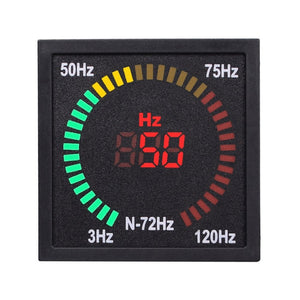 SINOTIMER N-72HZ AC Frequency Signal Indicator Square Turntable LED Digital Frequency Meter, N-72HZ