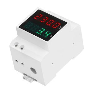 SINOTIMER SDM003-F 4 Digits Display DIN-Rail Single Phase AC Dual Display Voltage And Current Meter, SDM003-F