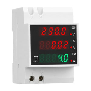 SINOTIMER SDM004 Din Rail AC Voltage Current Time Power Electricity Multi-Function Detection Meter, SDM004