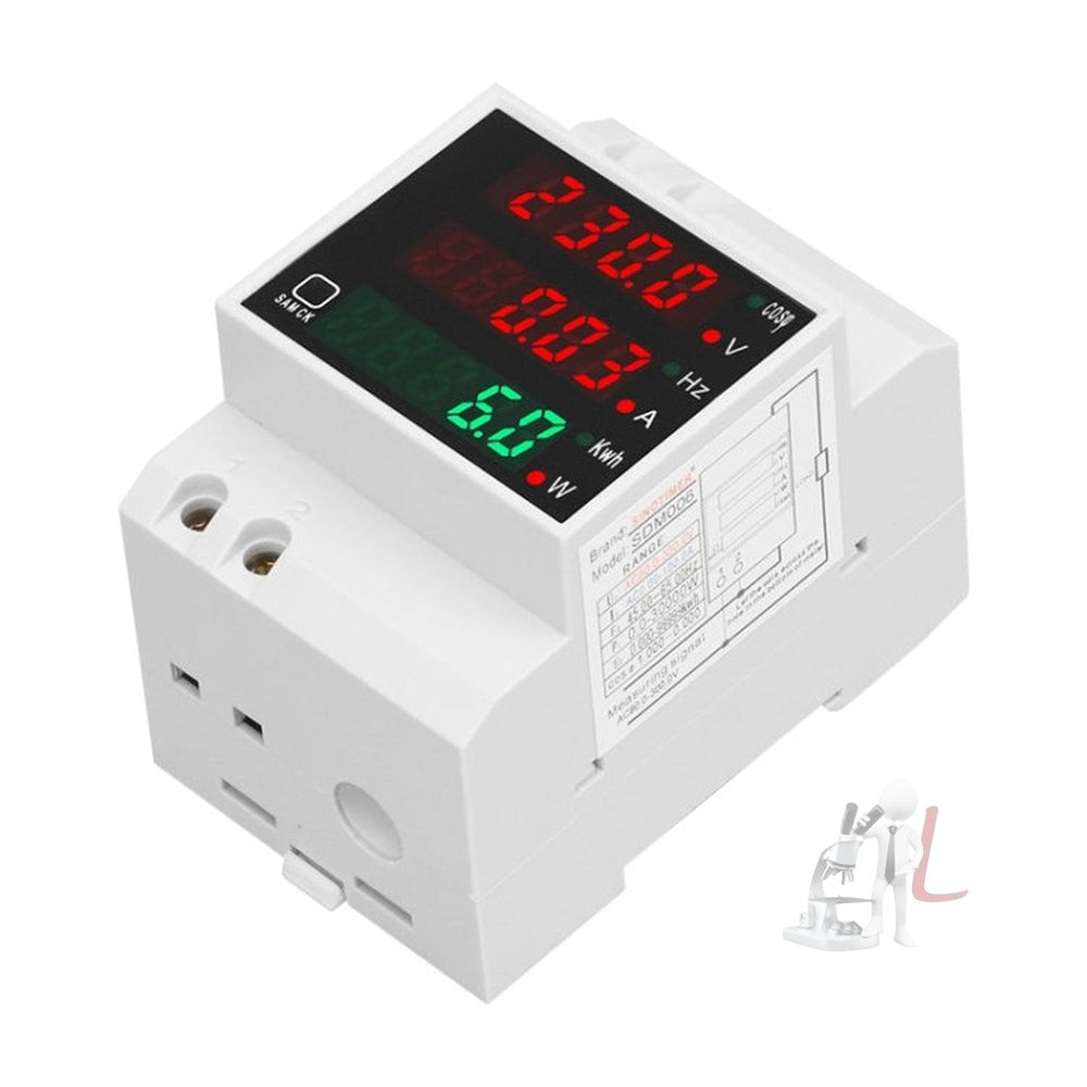 SINOTIMER SDM006 Din Rail AC Voltage Current Frequency Power Electricity Multi-Function Detection Meter, SDM006