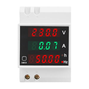SINOTIMER SDM007 Din Rail AC Voltage Current Totalized Time Frequency Digital Display Meter, SDM007