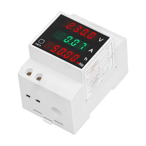 SINOTIMER SDM007 Din Rail AC Voltage Current Totalized Time Frequency Digital Display Meter, SDM007