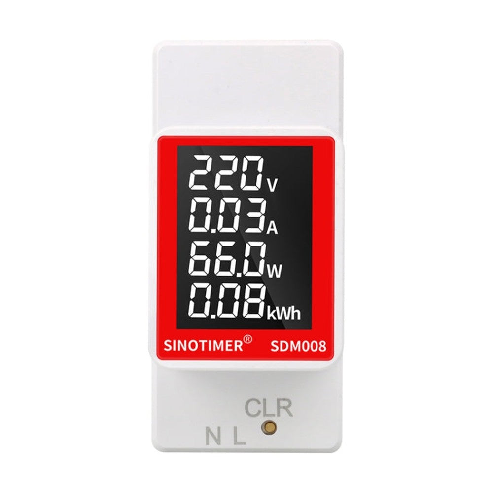 SINOTIMER SDM008 Rail Type AC Multifunctional Digital Voltage And Current Power Monitor, SDM008