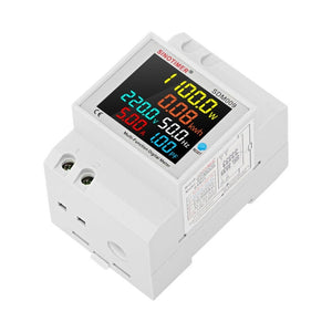 SINOTIMER SDM009 Din Rail Single-Phase Voltage Current Frequency Power Factor Electricity Multifunctional Meter, AC40-300V Built-In, AC40-300V External, AC250-450V Built-In, AC250-450V External