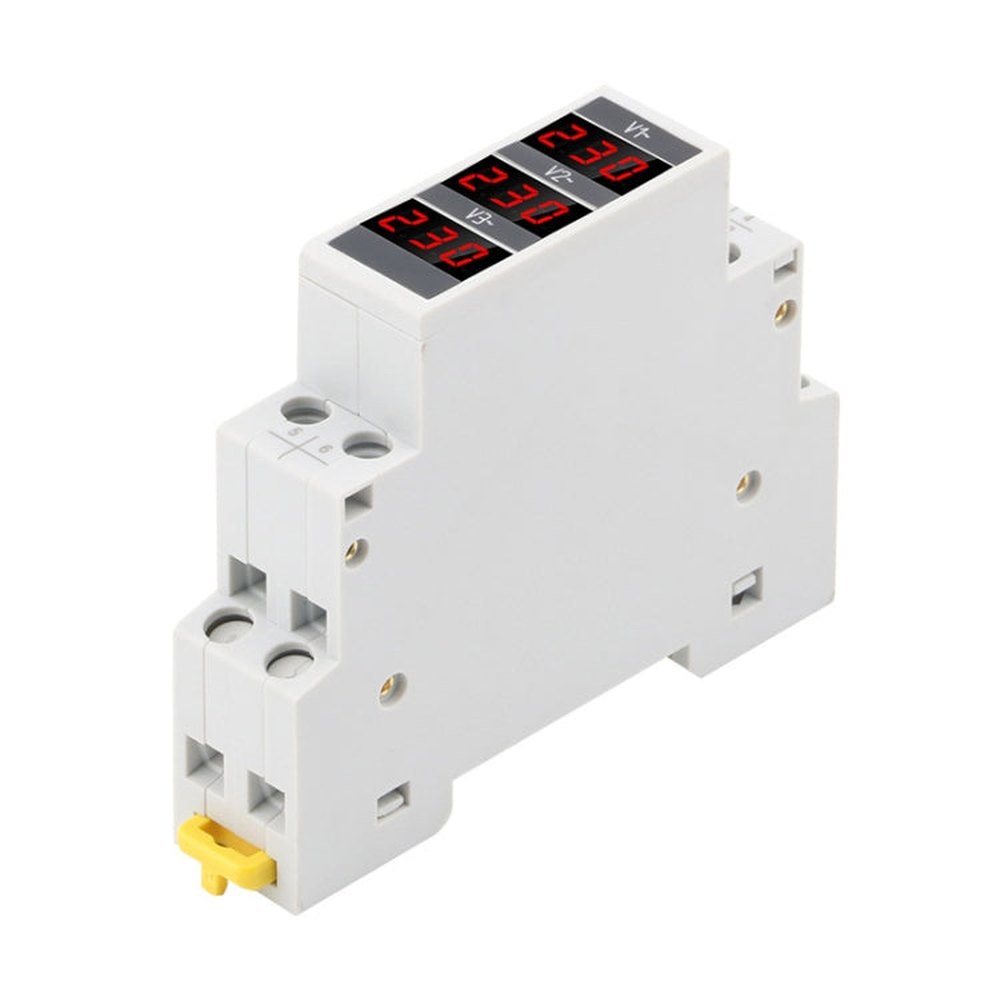 SINOTIMER SDM010 Modular Rail Type AC Three-Phase Digital Voltmeter Electronic Instrumentation, SDM010