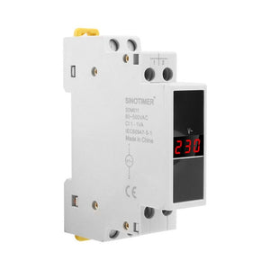 SINOTIMER SDM011 Modular Din Rail Type AC Single-Phase Digital Voltmeter Electronic Instrumentation, SDM011
