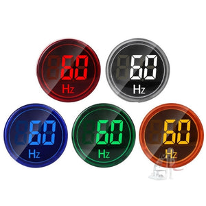 SINOTIMER ST16HZ 20-75Hz AC Frequency 22mm Round Opening LED Digital Signal Indicator Light, ST16HZ