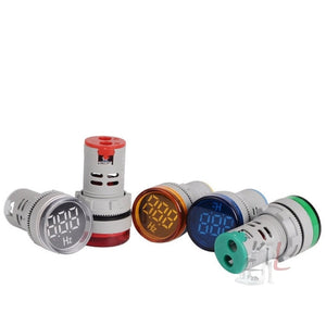 SINOTIMER ST16HZ 20-75Hz AC Frequency 22mm Round Opening LED Digital Signal Indicator Light, ST16HZ