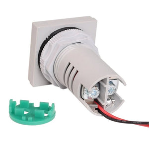 SINOTIMER ST17A Square 22mm LED Digital Display Signal Light AC Current Indicator 0-100A, ST17A