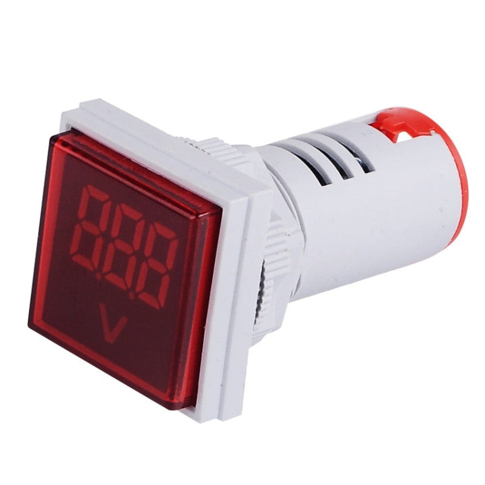 SINOTIMER ST17V AC Voltage Signal Indicator 22mm Square LED Digital Display Voltage Head AC 60-500V, ST17V