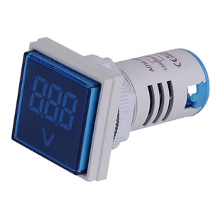 SINOTIMER ST17V AC Voltage Signal Indicator 22mm Square LED Digital Display Voltage Head AC 60-500V, ST17V