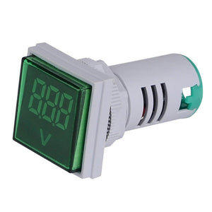 SINOTIMER ST17V AC Voltage Signal Indicator 22mm Square LED Digital Display Voltage Head AC 60-500V, ST17V