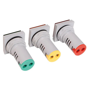 SINOTIMER ST17V AC Voltage Signal Indicator 22mm Square LED Digital Display Voltage Head AC 60-500V, ST17V