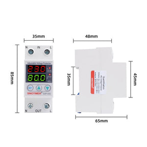 SINOTIMER SVP-916 Adjustable Self-resetting Over-voltage Under-voltage Protector, Current:, 40A, 63A, 80A