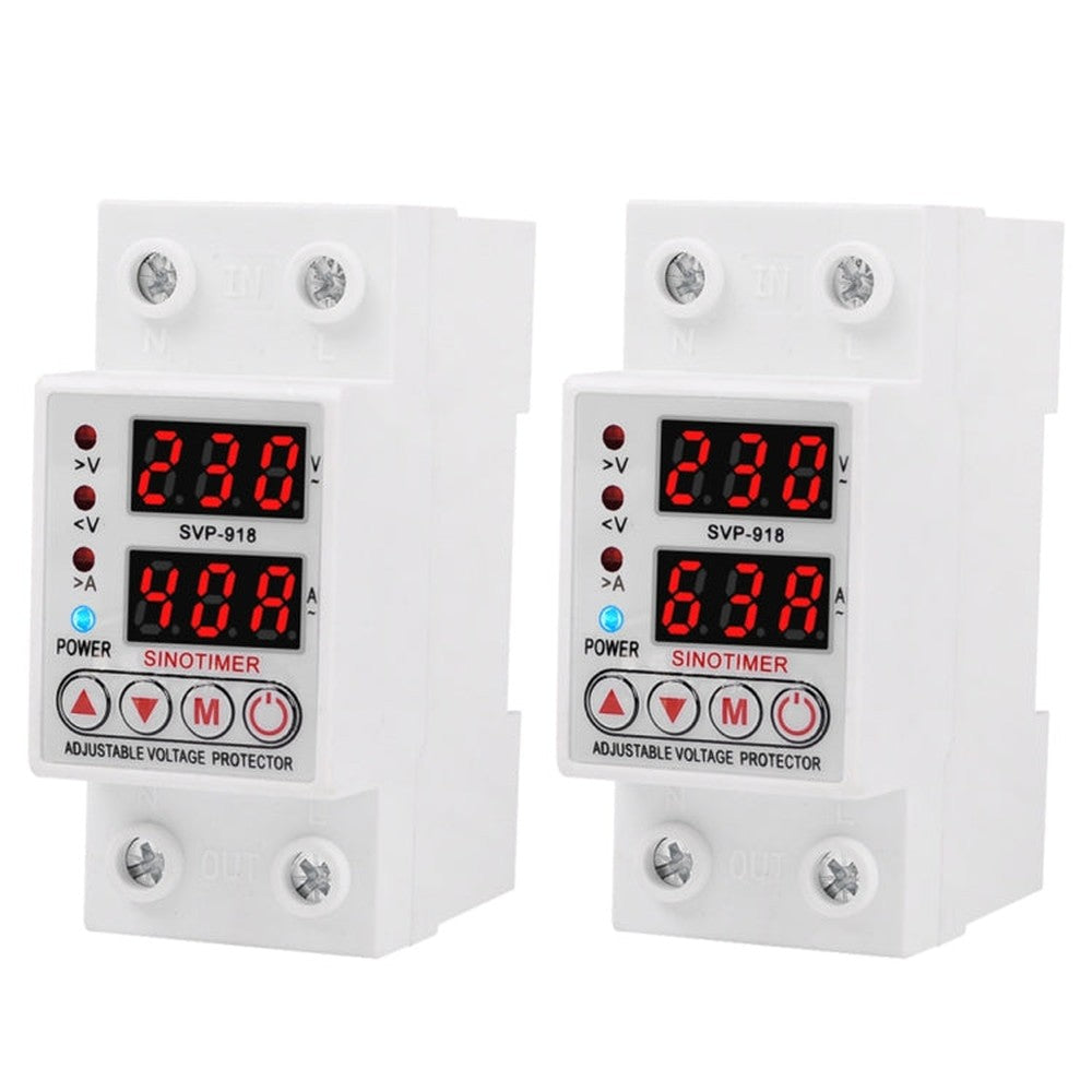 SINOTIMER SVP-918 Adjustable Self-resetting Intelligent Under-voltage Protector, Current:, 40A, 63A
