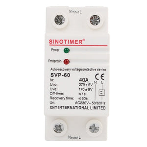 SINOTIMER Single-Phase Self-Duplex Intelligent Over-Pressure Protector, SVP-60