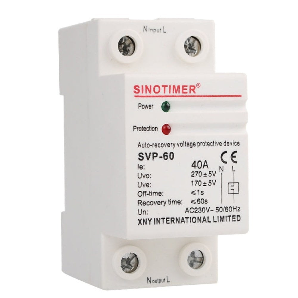 SINOTIMER Single-Phase Self-Duplex Intelligent Over-Pressure Protector, SVP-60