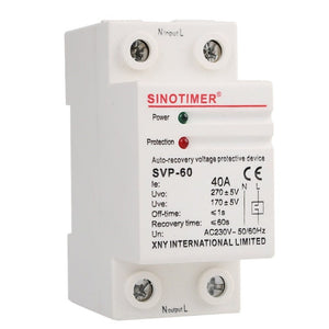 SINOTIMER Single-Phase Self-Duplex Intelligent Over-Pressure Protector, SVP-60