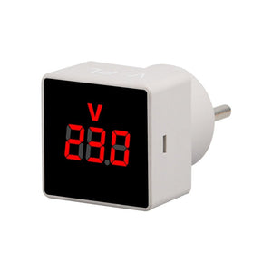 SINOTIMER V-PL Square Insert Type Household Digital AC Voltmeter EU Plug, V-PL EU Plug