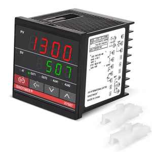 SINOTIMER XY507 Smart Temperature Control Instrument Short Shell PID Heating Relay SSR Solid State Output, XY507
