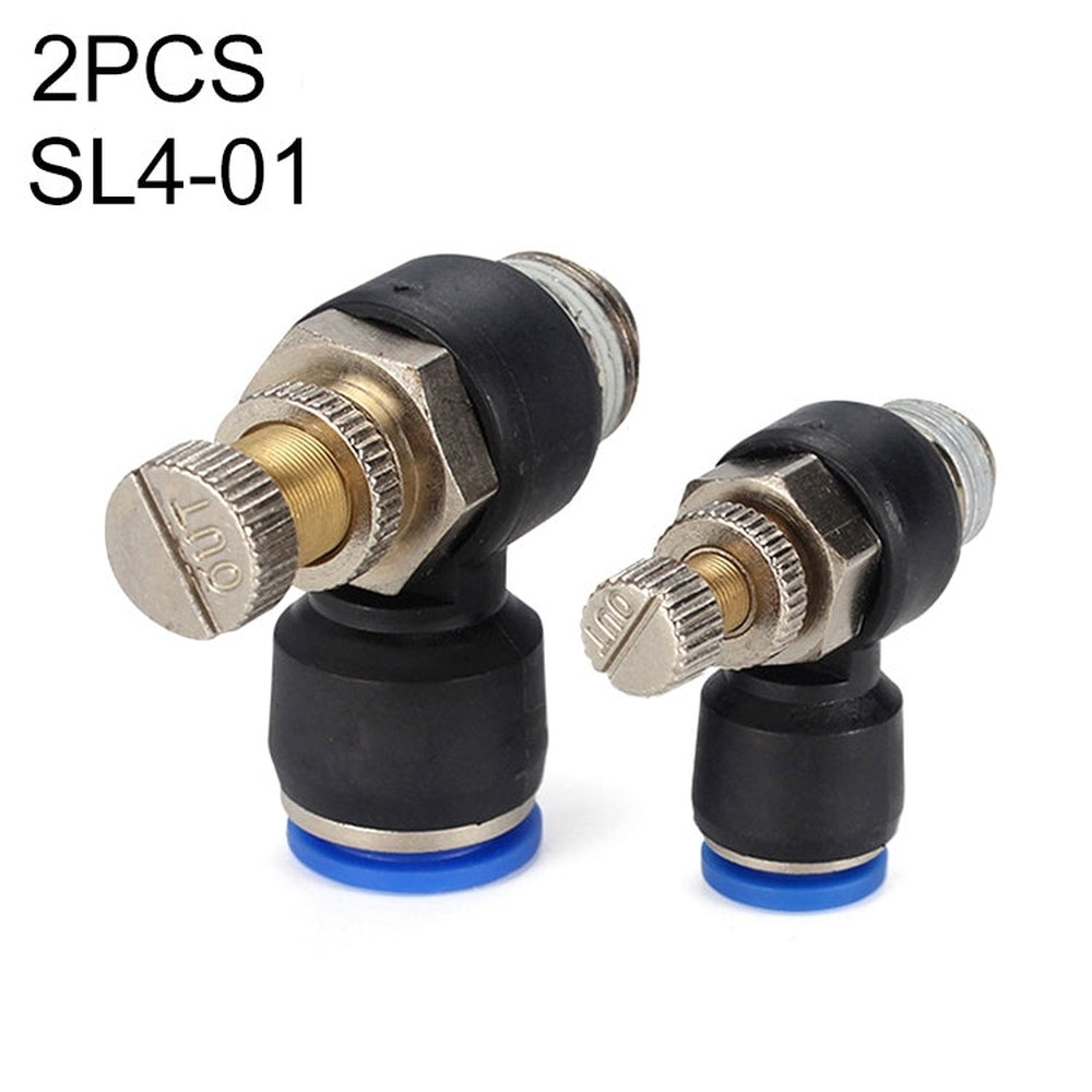 SL4-01 LAIZE 2pcs Throttle Valve Quick Fitting Pneumatic Connector, SL4-01 (2pcs), SL4-02, SL4-M5 (2pcs), SL6-01 (2pcs), SL6-02, SL6-03, SL6-04, SL6-M5 (2pcs), SL8-01 (2pcs), SL8-02, SL8-03, SL8-04, SL10-01 (2pcs), SL10-02, SL10-03, SL10-04, SL12-02